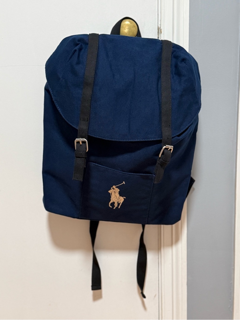 Navy Blue Ralph Lauren Fragrances Drawstring Backpack (NWOT) - Picture 2 of 13